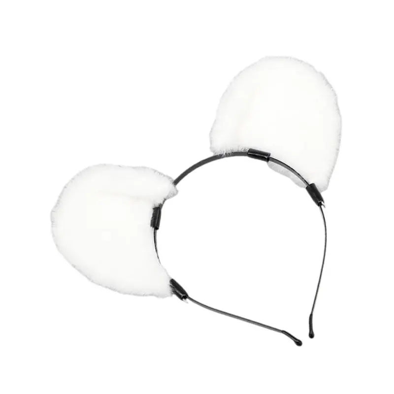652F Anime Headband for Cosplay Japanese Furry Ear Hairhoop Halloween Event Hairband Animation Costume Masquerades Props