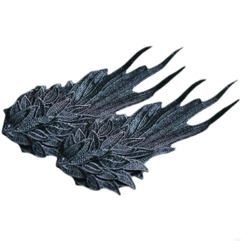Angel Wing Hair Clips Barrette Angel Wing Hairpin Gothic Black White Hair Accessories for Girls Women Party