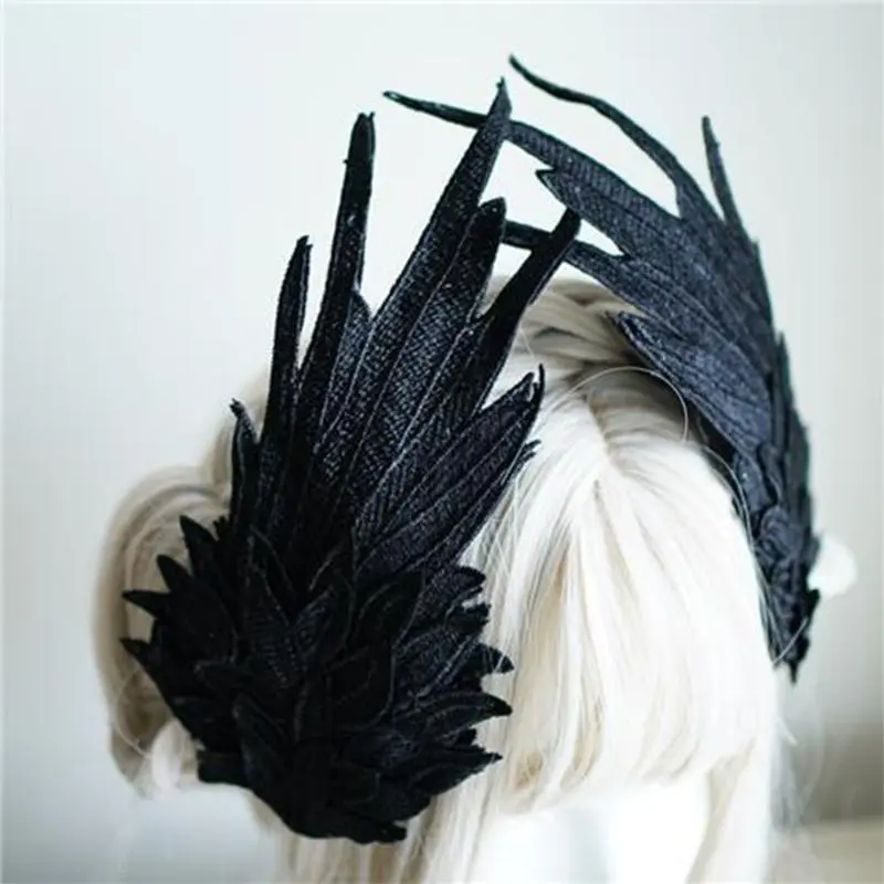 Angel Wing Hair Clips Barrette Angel Wing Hairpin Gothic Black White Hair Accessories for Girls Women Party