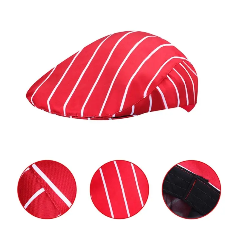 652F 3Pieces 1950s Adult Waiter Costume Hot Dogs Sodas Jerk Movie Night Waitress Cosplay Costume for Circus Party Halloween