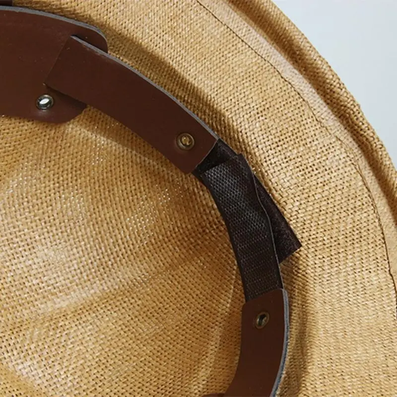 652F Breathable PU Belt Bucket Hat for Women Daily Wear Beach Vacation Hat Travel Fisherman Hat for Leisure Outfits Daily Use