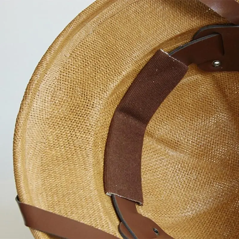 652F Breathable PU Belt Bucket Hat for Women Daily Wear Beach Vacation Hat Travel Fisherman Hat for Leisure Outfits Daily Use