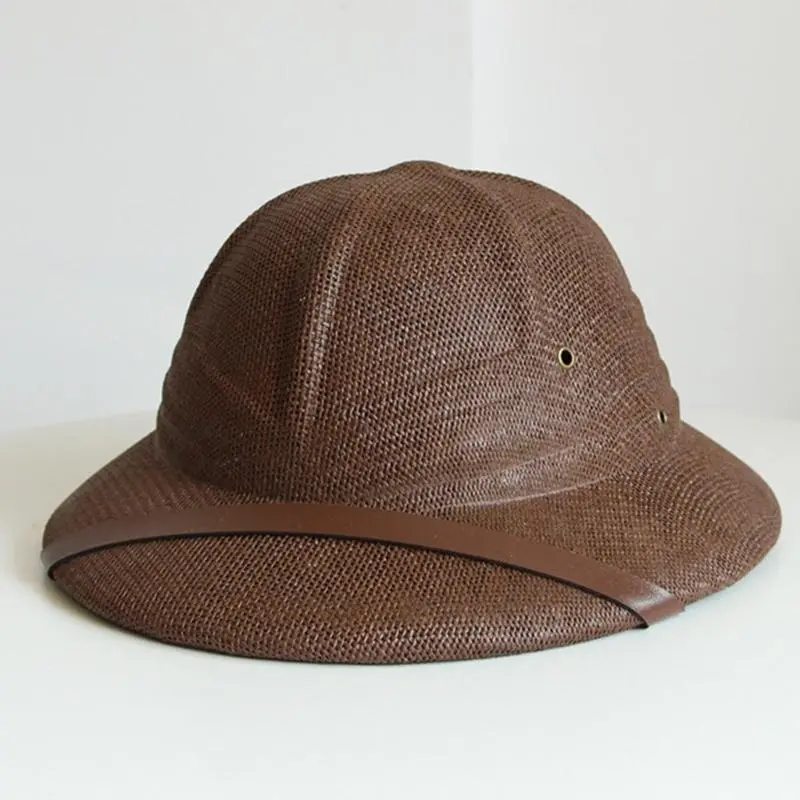 652F Breathable PU Belt Bucket Hat for Women Daily Wear Beach Vacation Hat Travel Fisherman Hat for Leisure Outfits Daily Use