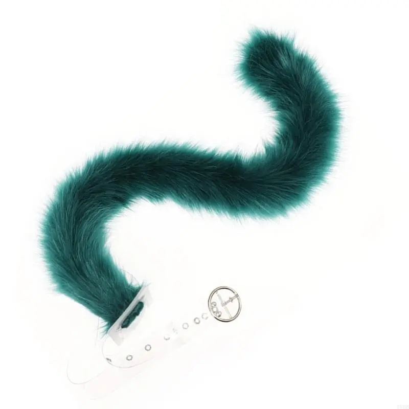 Wolf Foxes Ears Headband Cats Tail Soft Plush Adjustable for Christmas Halloween Cosplay Party Costume Accessories