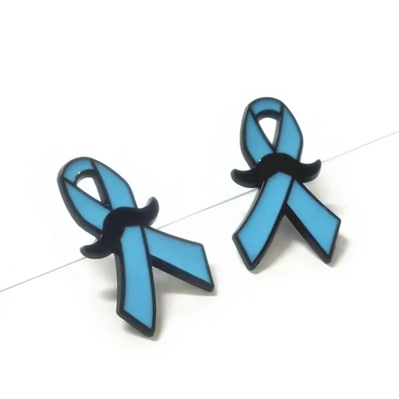 652F 10Pcs Brooch Metal Badge Pin with Mustache for Charity Event Participants and Fashion Lovers of All Age Wear