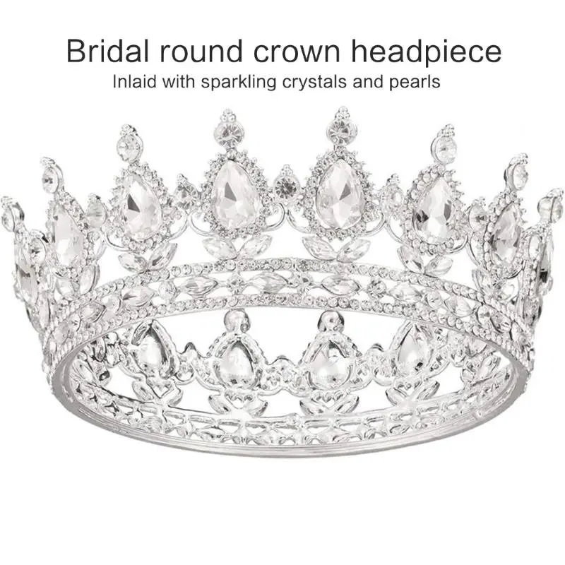 652F Delicate Tiaras Birthday Headbands Elegant Hairbands for Girls Birthday Party Photo Props Headwear Crowns
