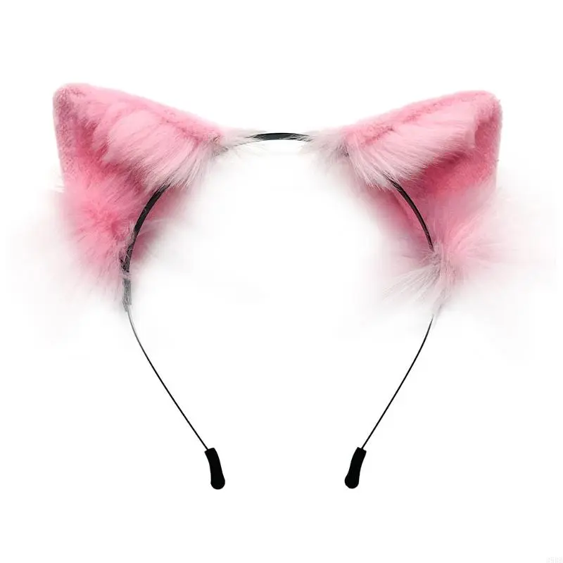 Soft Animal for  Ears Headband Animal Ears Headdress Kitten Ear Hairband Halloween Christmas Cosplay Anime Costume