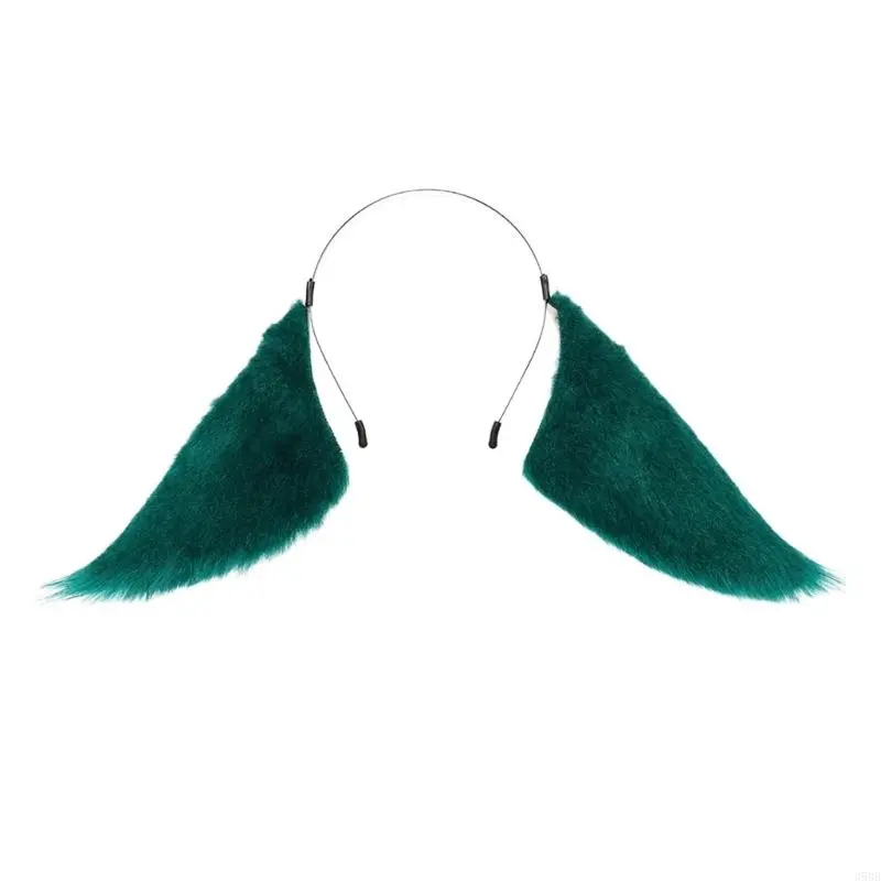 652F Cosplay Cartoon Character Foxes Ears Hair Hoop Woman Makeup Headband for Easter Halloween Cosplay Hair Accessories