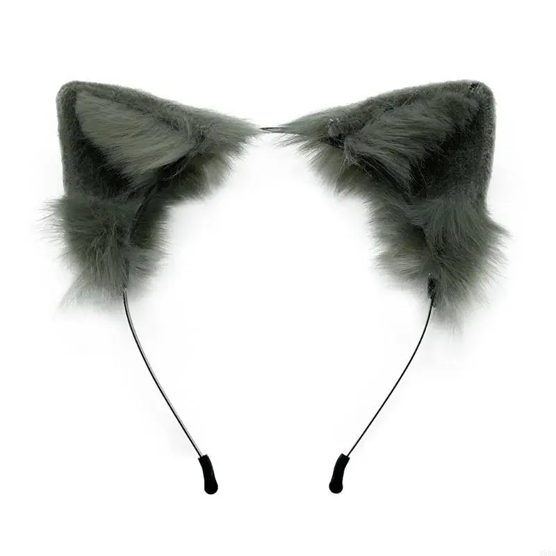 Soft Animal for  Ears Headband Animal Ears Headdress Kitten Ear Hairband Halloween Christmas Cosplay Anime Costume