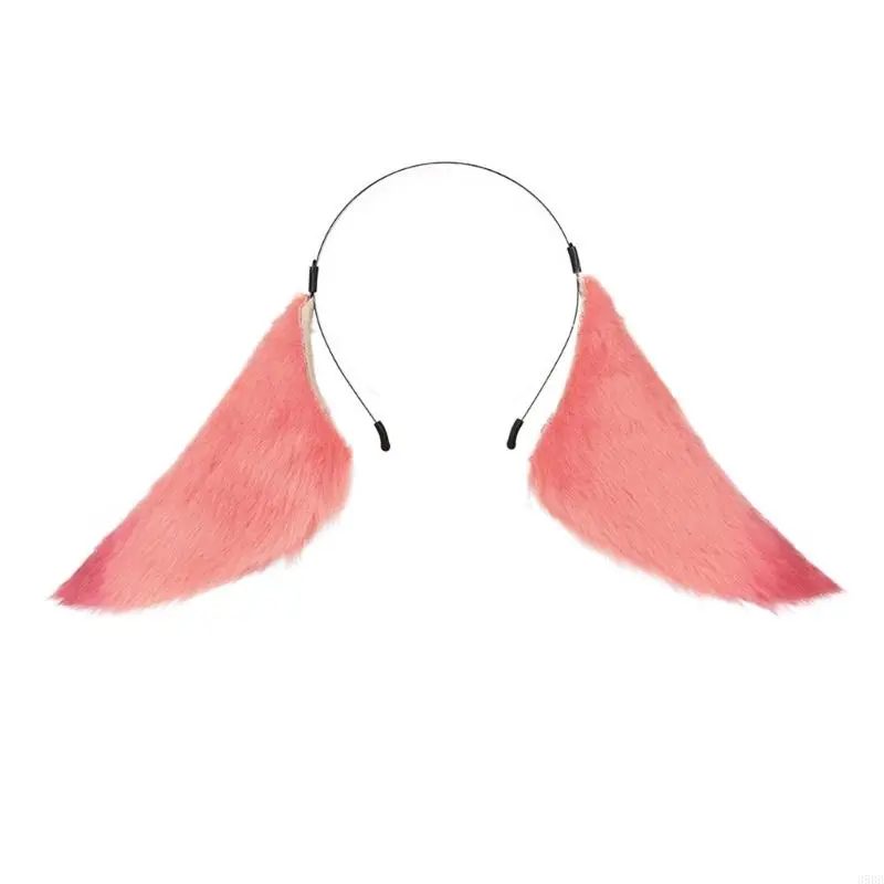 652F Cosplay Cartoon Character Foxes Ears Hair Hoop Woman Makeup Headband for Easter Halloween Cosplay Hair Accessories