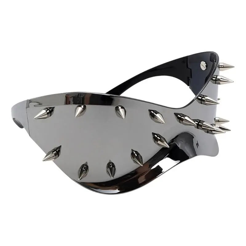 39BB Punk Spikes Sunglasses with UV400 Protections for Daily Use and Street Photoshots