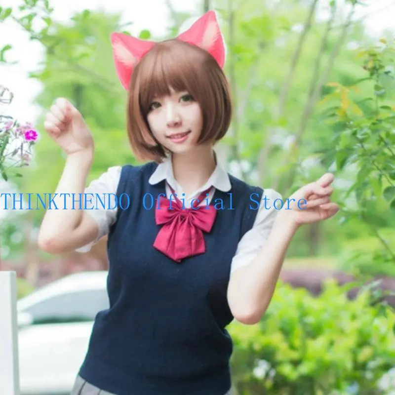 652F Cartoon Cosplay Costume Wolf Hair Hoop Furry Kitten Hair Styling for Live Show Headbands Furry Cats Animal