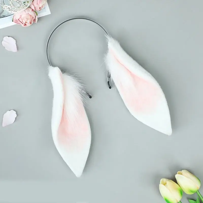 39BB Hare Cosplay Accessories Party Costume Sexy Rabbit Headband Animation Hair Hoop for Masquerade ComicCon