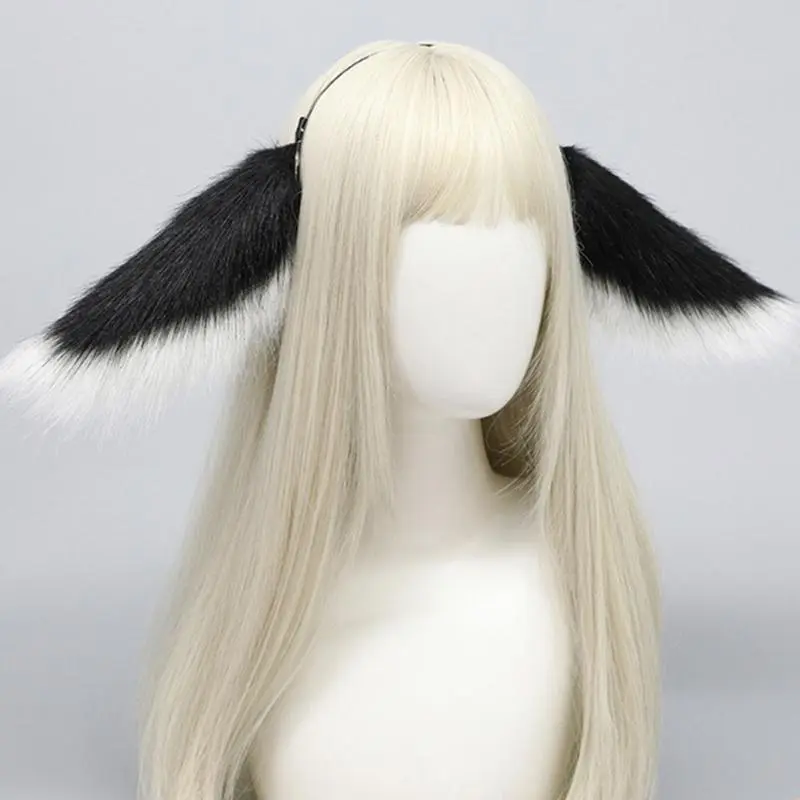 652F Anime Headband for Party Japanese Lop Ear Hairhoop Teens Halloween Theme Party Hairband Masquerades Costume Accessories