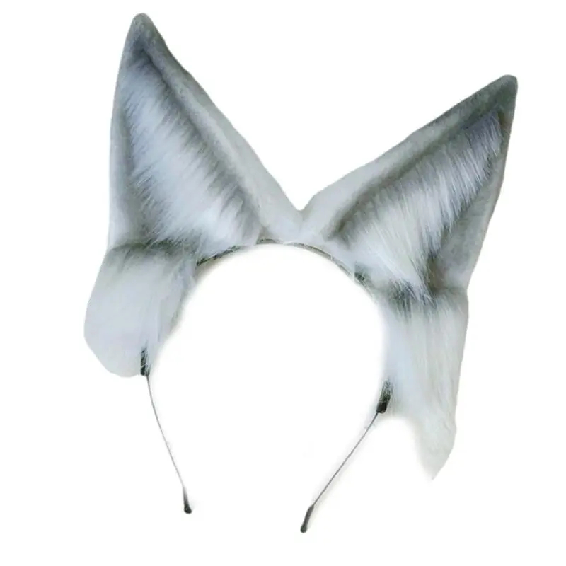 652F Fashion Foxes Ear Hairband Adjustable Cosplay Accessory Multipurpose Costume Headpiece For Parties And Daily Wear