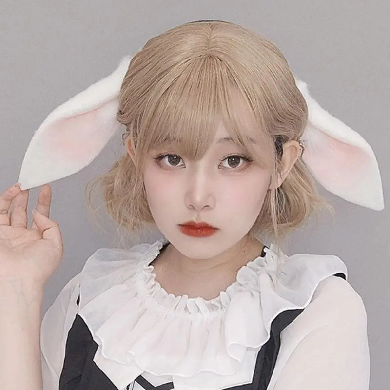 39BB Hare Cosplay Accessories Party Costume Sexy Rabbit Headband Animation Hair Hoop for Masquerade ComicCon