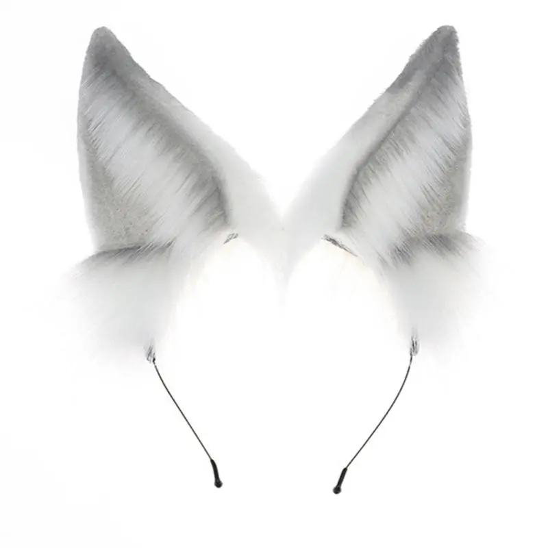 652F Fashion Foxes Ear Hairband Adjustable Cosplay Accessory Multipurpose Costume Headpiece For Parties And Daily Wear