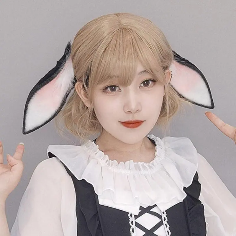39BB Hare Cosplay Accessories Party Costume Sexy Rabbit Headband Animation Hair Hoop for Masquerade ComicCon