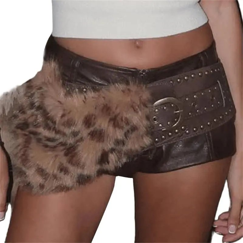 652F Women's Stretch Waistband Comfortable Durability Belt Unique Plush Leather Belt for Fashionable Women