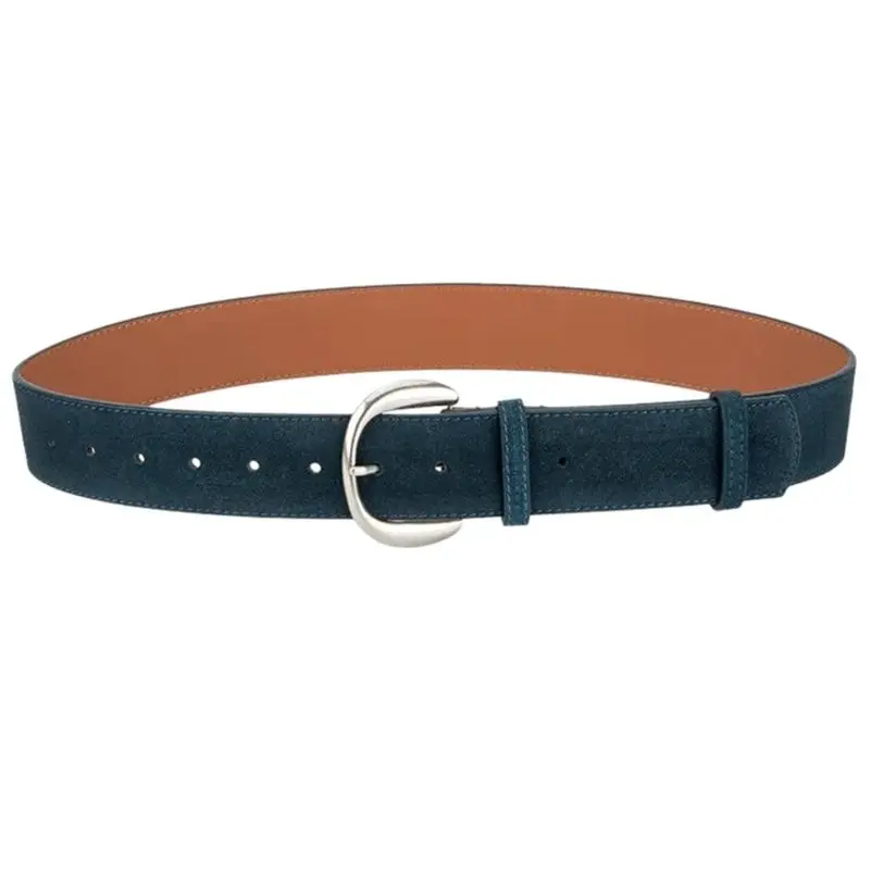 652F Stylish Ladies Leather Belt Comfortable Stretch Waistband Versatiles Waist Belt for Women Featuring