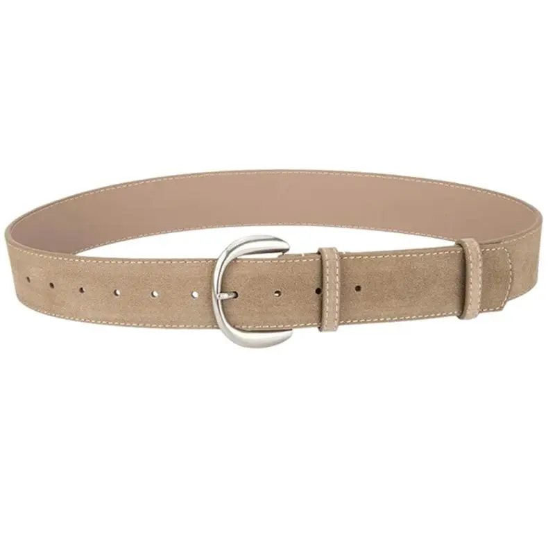 652F Stylish Ladies Leather Belt Comfortable Stretch Waistband Versatiles Waist Belt for Women Featuring