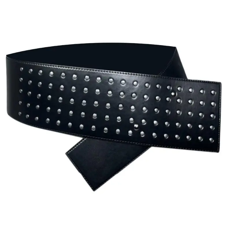 652F Girls Modern Waist Belt for Daily Costume Jewelry Waistband Body Jewelry for Party Jeans Wide Belt Cowgirl Chain