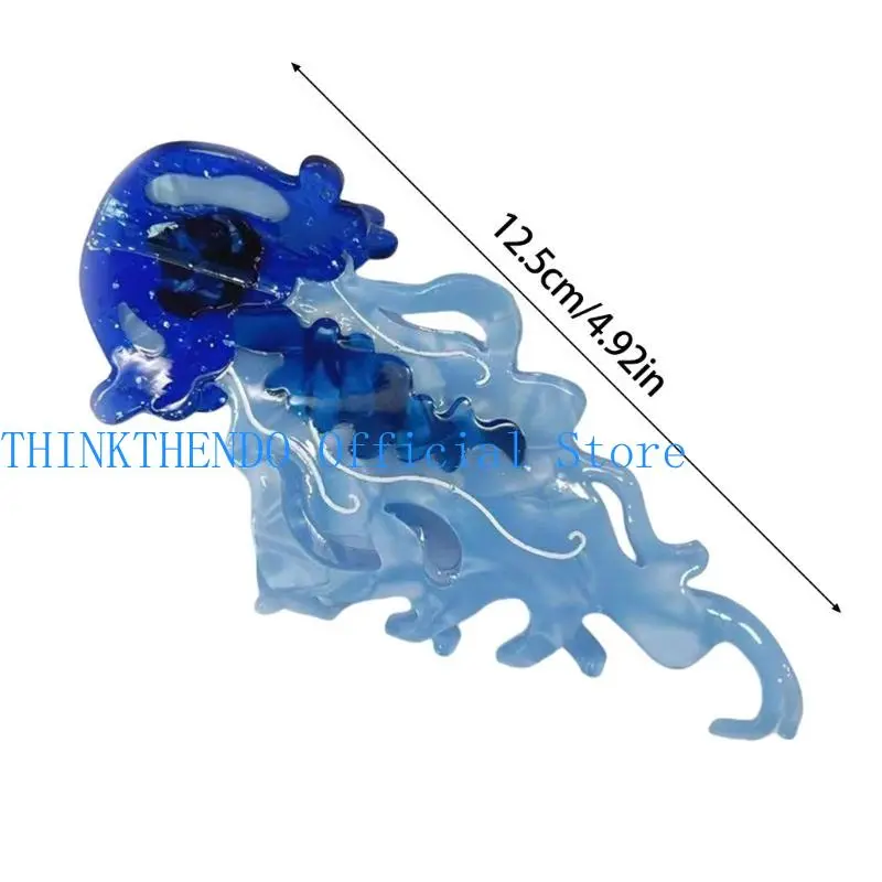 652F Popular Shark Hair Claw Clip for Women Acetate Hair Clamp Nonslip Hair Jaw Clip for Female Various Hairstyles Daily Use