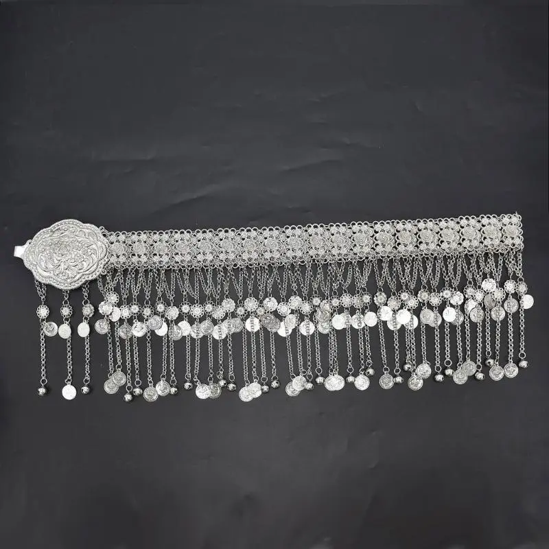 652F Bells Coil Waist Belt Belly Chain for Dress Chain Belt for Women Waist Chain Belt Belly Dance Accessories