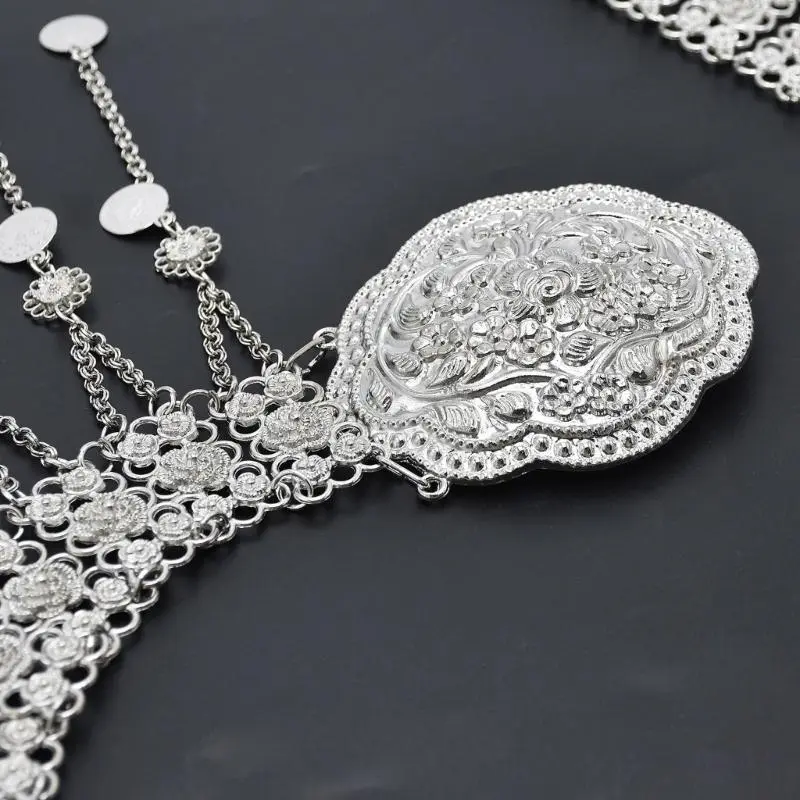 652F Bells Coil Waist Belt Belly Chain for Dress Chain Belt for Women Waist Chain Belt Belly Dance Accessories