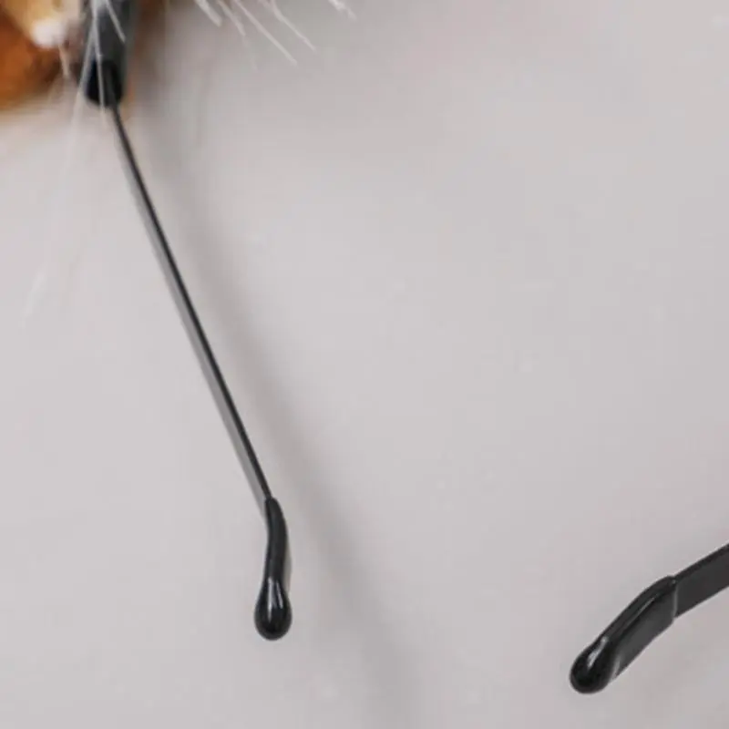 Cosplay Furry Animal Dog Ears Hair Hoop Handmade Costume Cosplay Long  Headpiece for Halloween Party Decoration