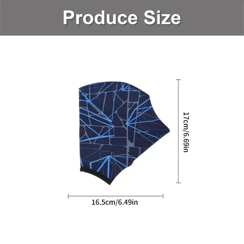 39BB Water Aerobics Swimming Webbed Gloves with Fashion Print for Swimming Pool and Beach Adult Various Water Activity Use