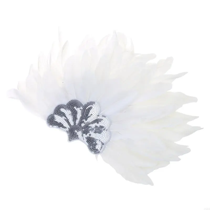 652F Flapper Headbands Mardi Gras Prom Dancer Headpiece for Party Carnivals Celebrations Headwear Hair Styling