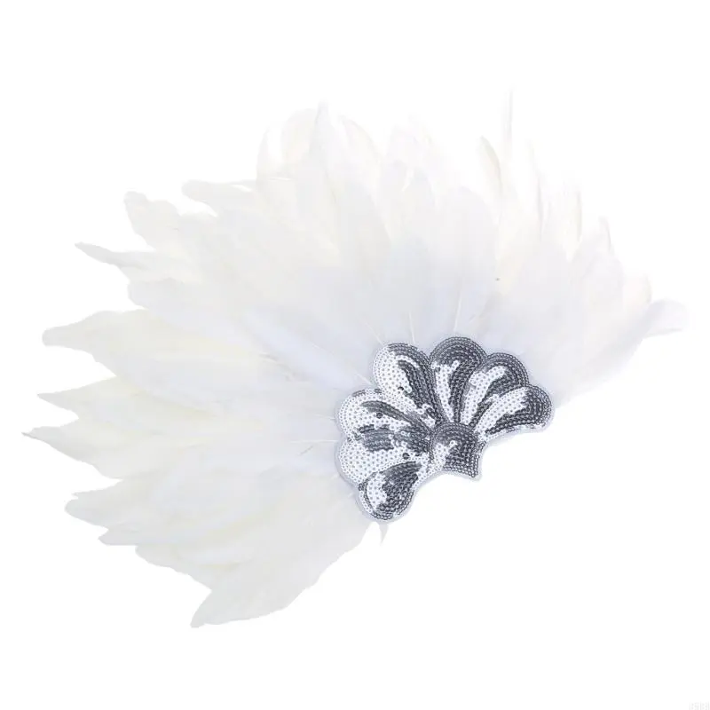 652F Flapper Headbands Mardi Gras Prom Dancer Headpiece for Party Carnivals Celebrations Headwear Hair Styling