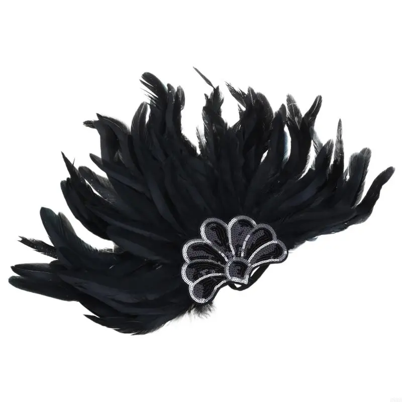 652F Flapper Headbands Mardi Gras Prom Dancer Headpiece for Party Carnivals Celebrations Headwear Hair Styling