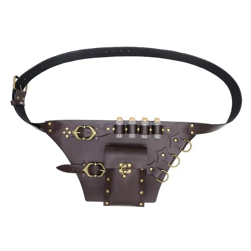 652F Middle Ages Waistband Perfect for Costume Parties Gatherings Cosplay Brown Belt Alchemist Belt Brown Waistband