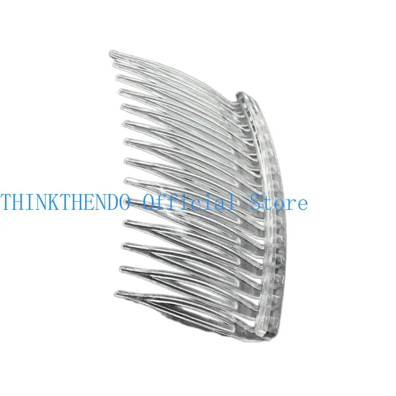 652F Hair Clip Combs Metal Wire Plastic Hair Combs Bridal Wedding Veil Combs with Long Teeth Hairpins Grips Barrettes Clamps