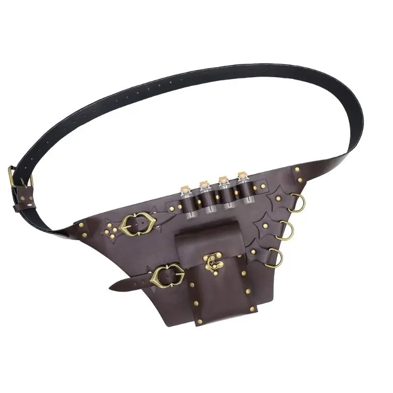 652F Middle Ages Waistband Perfect for Costume Parties Gatherings Cosplay Brown Belt Alchemist Belt Brown Waistband