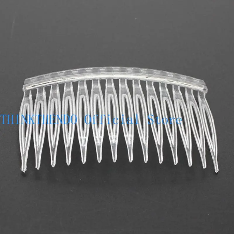 652F Hair Clip Combs Metal Wire Plastic Hair Combs Bridal Wedding Veil Combs with Long Teeth Hairpins Grips Barrettes Clamps