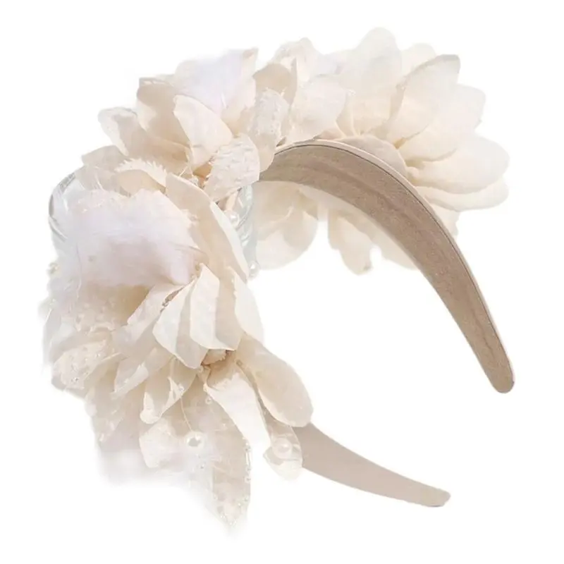 39BB Flower Headbands Bride Flower Crown Wedding Floral Garlands for Stall Market