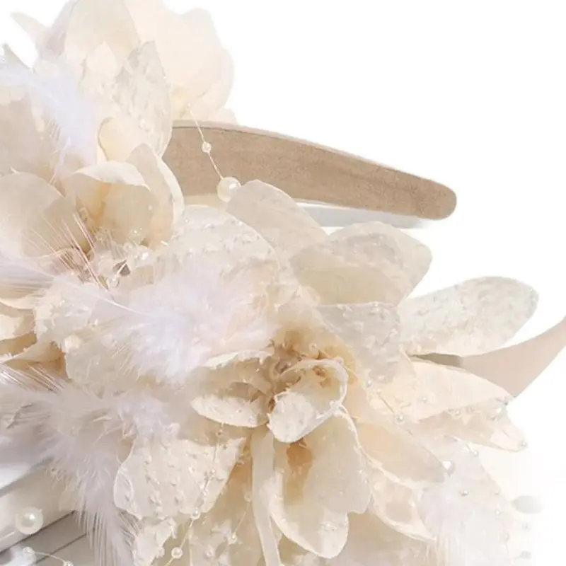 39BB Flower Headbands Bride Flower Crown Wedding Floral Garlands for Stall Market