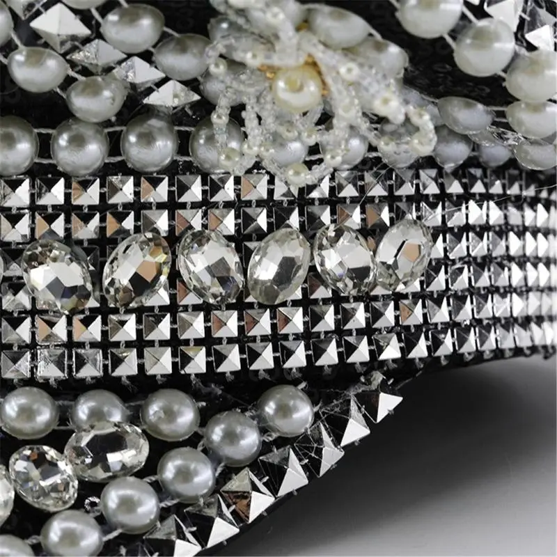 652F Sparkling Captain Hat Heavy Crystal Rivets Hat for Bachelorette Party Captain Hat Bride Hat for Actor Actress
