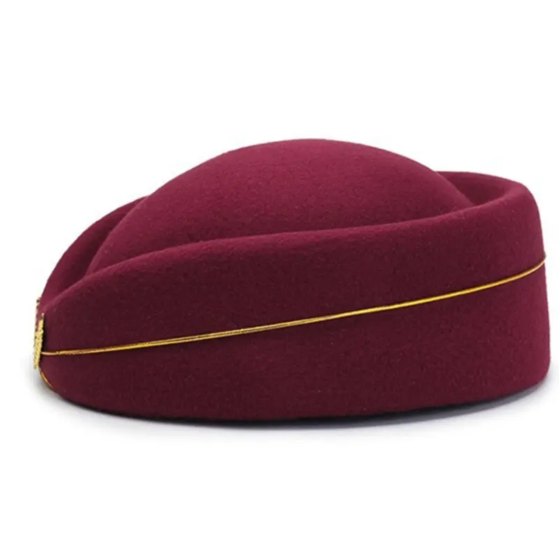 652F Stewardess Hat Hat Women Air Hostesses Hat Party Cosplay Formal Uniform Caps Accessory Party Hats Costume Accessory