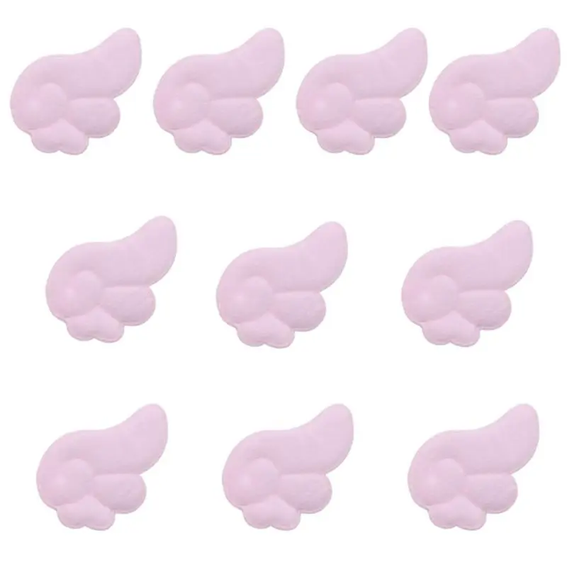 652F Crafts Furry Appliques Hairpin Handmade Plush Wing Appliques Hair Barrettes Trendy Decors for Hair Clip