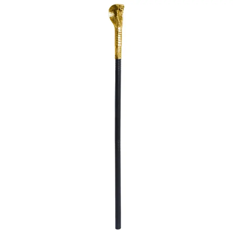 652F 23.62inches Snake Cobras Cane Pharaoh Scepter Pimp Wizard Staff Halloween Cosplay Costume Accessories for Women Men