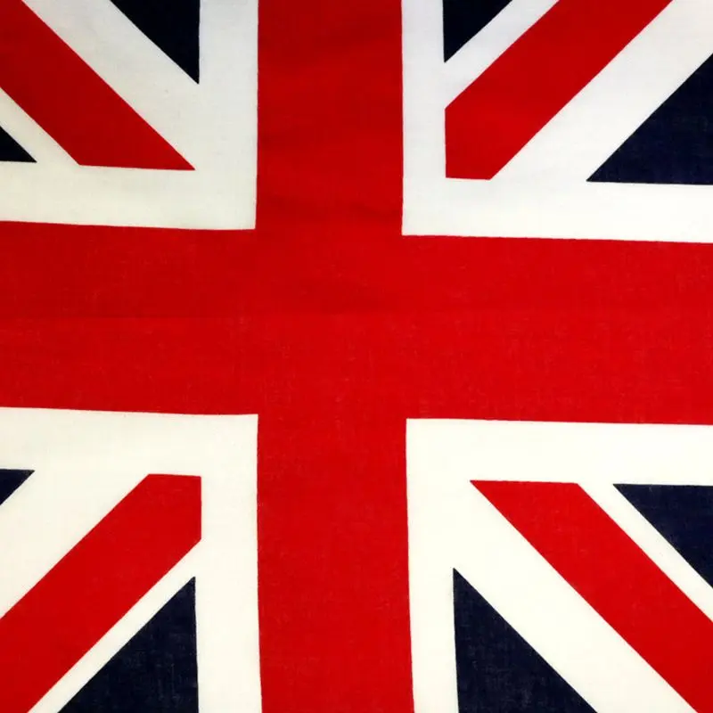 652F Union Jack Bandanas Novelty Classic Motorcycle Face Mask Square Scarf Headwear Handkerchief Cowboy Wraps for Men Women