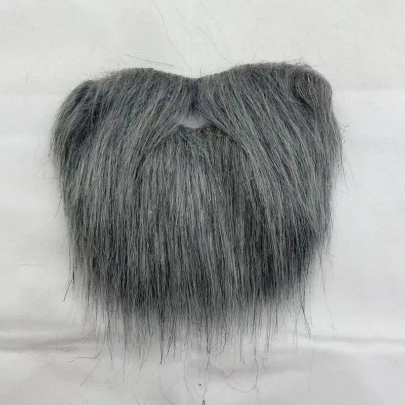 652F Halloween Fake Beard Funny Fake Mustaches Costume Hair Disguise Accessories with Adjustable Elastic Rope