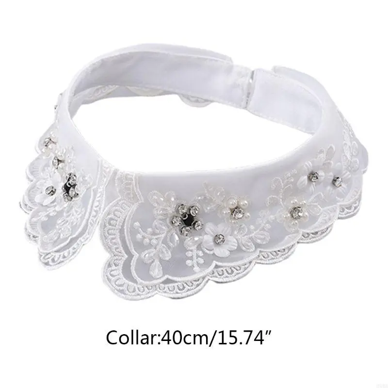 39BB Beaded Collar Necklace Detachable Collar Neckline False Collar Necklace For Women Choker Collar Necklace  Collar