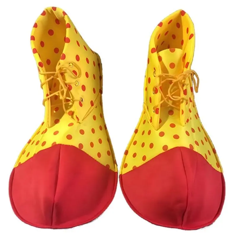 652F Adult Clown Performances Suit Rainbow Set for Cosplay and Halloween Event