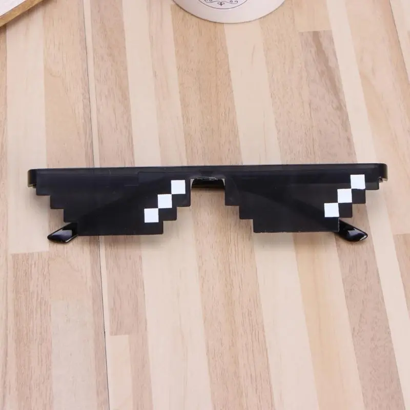 Novelty Sunglasses Pixelated Men Women Brand Party Eyeglasses  Vintage Eyewear Unisex Gift Toy Glasses for Teens