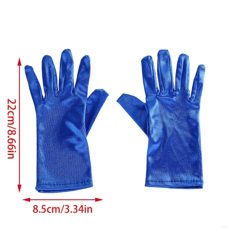 Short Short Gloves for Women Formal Occasion Gloves Ceremonial Wrist Length Gloves Evening  Danceparty Dress Up Gloves